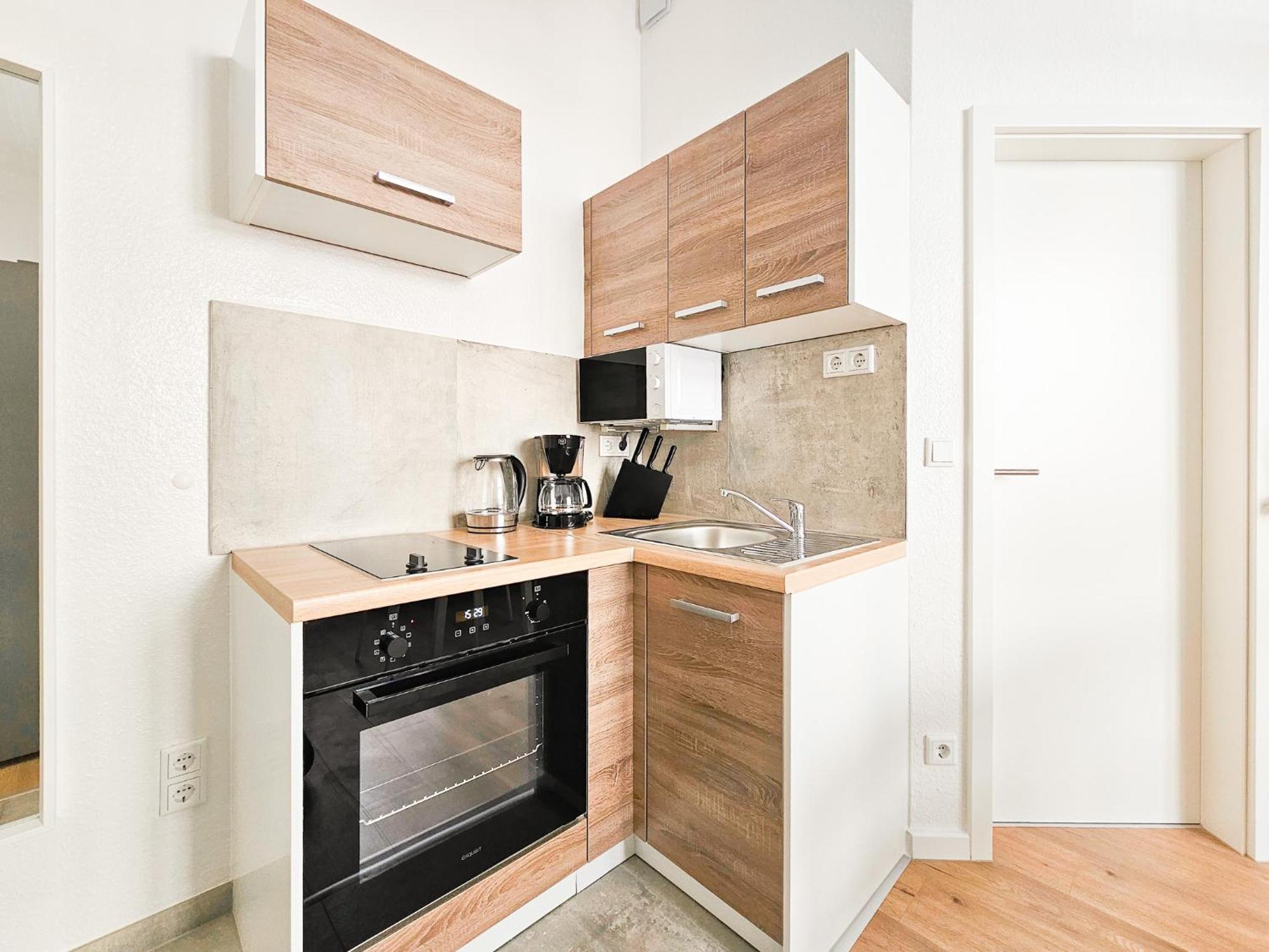 Raj Living - Studio Wohnungen - 15 Min Zur Messe Dus Düsseldorf Exteriör bild
